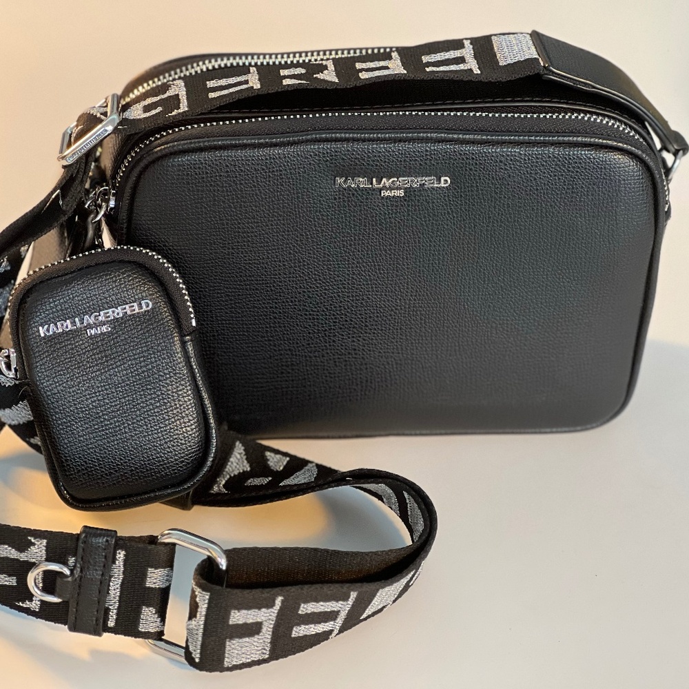 Black Karl Lagerfeld Maybelle Crossbody Bag